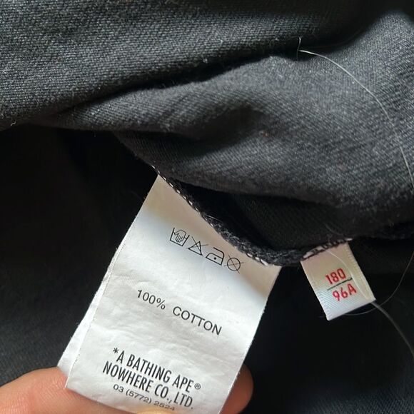 AAPE BY A BATHING APE
logo-print T-shirt size L in EUC like new black - Picture 5 of 9